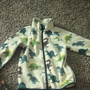 H&M Kids Dinosaur Print Sweater - Cream and Green